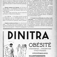 0320 - Page VII-317 - Dernières nouvelles. Faculté de médecine de Paris / Hôpital clinique de la Glacière / A. D. R. M / Congrès de médecine de Tunis / Ve Congrès de la Fédération de la Presse médicale latine