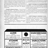 0321 - Page 318-VIII - Dernières nouvelles. Ve Congrès de la Fédération de la Presse médicale latine / Institut de médecine coloniale de l’Université de Paris / Faculté de médecine de Nancy / Société d’hydrologie et de climatologie de Nancy et de l’Est / Société français de transfusion du sang