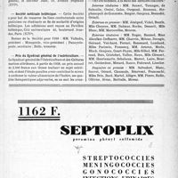 0322 - Page IX-319 - Dernières nouvelles. Société français de transfusion du sang / Société médicale hellénique / Prix du Syndicat général de l’ostréiculture / Hôpitaux de Marseille