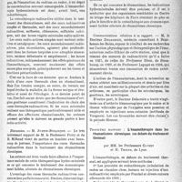 0350 - Page 347 - Partie scientifique. L'actualité scientifique. Les Congrès. Journée internationale du rhumatisme, (Paris, 9 octobre 1937). Résumé des rapports. Deuxième rapport : Cures hydrominérales radioactives et rhumatismes / Troisième rapport : L’émanothérapie dans les rhumatismes chroniques (en dehors du traitement thermal), par MM. les Professeurs Cluzet et H. Thiers