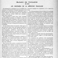 0354 - Page 351 - Partie professionnelle, Hygiène, Assistance, Mutualité. Bulletin de l'actualité. Les destinées de la Médecine français