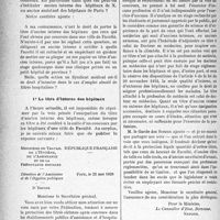 0357 - Page 354 - Partie professionnelle, Hygiène, Assistance, Mutualité. Bulletin de l'actualité. Usurpation des titres hospitaliers