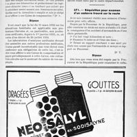 0442 - Page LVII-439 - Correspondance. Questions diverses. Assujettissement d’un laboratoire à la loi sur les allocations familiales / Réquisition pour examen d’un cadavre trouvé sur la route