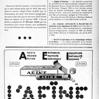 0516 - Page VII-453 - Rectification. Tarif des Accidents du travail / Dernières nouvelles. Académie de médecine / Légion d’honneur / Les Journées médicales de la Faculté libre de médecine et de pharmacie de Lille / Société d’hydrologie et de climatologie médicales de Paris