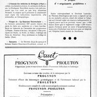 0520 - Page XI-457 - Dernières nouvelles. Hôpitaux de Marseille / Enseignement de la bromatologie / L’Amicale des médecins de Bretagne à Paris / Voyages de « La Caravane Universitaire » / Naissance / A propos d'« angoissants problèmes »