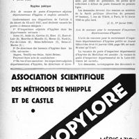 0521 - Page 458-XII - A travers l’officiel. Bureaux de bienfaisance / Hygiène publique