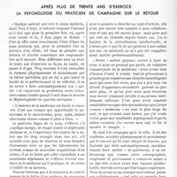 0524 - Page 461 - Propos du jour. Après plus de trente ans d’exercice. La psychologie du praticien de campagne sur le retour [J. Noir]