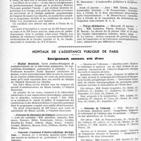 0567 - Page 504 - Partie professionnelle. Faculté de médecine de Paris. Enseignement et actes de la Faculté / Hôpitaux de l'assistance publique de Paris. Enseignement, concours, avis divers