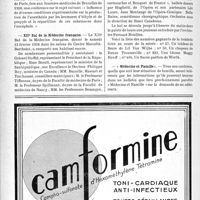 0585 - Page 522-VIII - Dernières nouvelles. Assemblée générale de l’association pour le développement des relations médicales / Journées médicales belges de 1938 / XIIe Bal de la Médecine français / Médecine et Famille