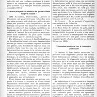 0607 - Page 544 - Partie scientifique. L’actualité scientifique. La Presse. Sur deux cas de néphrite aiguë post-sérothérapique [(La pratique Médicale français, décembre 1937)] / La mie de pain peut-elle contenir des germes vivants malgré la cuisson ? [(Journ. de médecin de Bordeaux, 22 janvier 1938)] / Tuberculose intestinale chez le tuberculeux pulmonaire [(Revue de la Soc. médicale de Passy, Haute-Savoie, octobre 1937)]