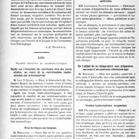 0611 - Page 548 - Partie scientifique. L’actualité scientifique. Les Sociétés Savantes. Toulouse. Société de médecine. Érythème noueux et vaccination triple associée / Généralisation d’une tumeur mélanique de la choroïde / Lille. Société médicale et anatomie-clinique. Étude sur l’évolution des surrénales chez des souris adultes, au cours de la cancérisation expérimentale par le benzopyrène / Crise de tétanie par émotion / Modifications sanguines au cours des hypertensions artérielles / De l’utilité de la radiographie sans préparation, au cours d’un syndrome abdominal aigu / Urétéro-hydronéphrose congénitale