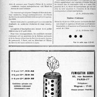 0659 - Page 652-XIV - A travers l’officiel. Élèves à quatre inscriptions, 1023 franc / Bourses de doctorat / Diplôme d’infirmier
