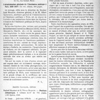 0680 - Page 673 - Partie scientifique. L’actualité scientifique. Les Livres. L’administration générale de l’Assistance publique à Paris, 1920-1937, Imprimerie Georges Lang, Paris / Pratique orthopédique, par Raphaël Massart et G. Vidal-Naquet, Amédée Legrand, éditeur, 1938