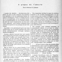 0682 - Page 675 - Partie scientifique. L’actualité scientifique. Thérapeutique. A propos de l’obésité