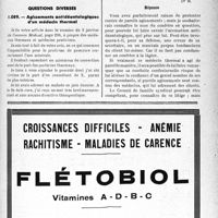 0706 - Page LXV-699 - Correspondance. Mutualité familiale et les certificats ? [G. Lavalée]. Assurances sociales. Reprise du droit aux prestations de l'assurance-maladie après deux mois d'interruption des soins / Questions diverses. Agissements antidéontologiques d’un médecin thermal