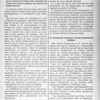 0740 - Page 733 - Partie scientifique. L’actualité scientifique. La Presse. D’une nouvelle opération qui pourrait être efficace pour le traitement de certains états vasculaires du cerveau et de certaines maladies vaso-motrices du membre supérieur [(Le Progrès Médical, 22 janvier 1933)] / Les rhumatismes chroniques à formes d’hydarthroses multiples [(Lyon Médical, 23 janvier 1938)]