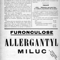 0777 - Page 770-LXVIII - Correspondance. Accidents et maladies professionnelles. Révision de la rente d'un accidenté du travail / Fiscalité. Déduction que peut faire un médecin propriétaire de sa maison