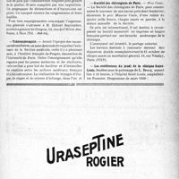 0786 - Page IX-779 - Dernières nouvelles. Premier Congrès national du «Bon pain » / Tchécoslovaquie / Société des chirurgiens de Paris / Les conférences du jeudi de la clinique Saint-Louis
