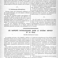 0797 - Page 790 - Partie scientifique. Travaux originaux. Traitement des prurits vulvaires, par le Professeur Gougerot / Les rapports pathologiques entre le système nerveux et la peau, par M. le Docteur S. Nahon