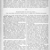 0805 - Page 798 - Partie scientifique. Travaux originaux. Au chevet des patients. Chez les tuberculeuses pulmonaires. Un élément de pronostic par la réaction thermique, qui précède les règles / Un enfant perd du sang par l'anus. C'est peut-être un polype rectal, facile à guérir par l'électro-coagulation [G. Fischer]