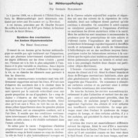 0812 - Page 805 - Partie scientifique. L’actualité scientifique. Les Congrès. XXIXe session d’assises médicales de l’assemblée français de médecine générale. La météoropathologie, par Germain Blechmann. Synthèse des conclusions des Assises départementales, par Henri Godlewski