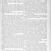 0830 - Page 823 - Partie professionnelle, Hygiène, Assistance, Mutualité, Intérêts corporatifs, Variétés. L’actualité professionnelle. Quels sont les dangers des bains froids ?