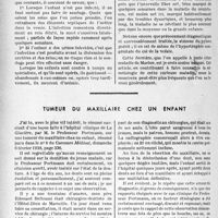 0875 - Page 930 - Partie scientifique. Travaux originaux. L’hypertrophie congénitale du col de la vessie, par le Docteur R. Liège. I. Les vitamines liposolubles / Tumeur du maxillaire chez un enfant [Dr Beltrami]