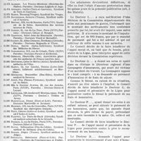 0892 - Page 947 - Partie professionnelle, Hygiène, Assistance, Mutualité, Intérêts corporatifs, Variétés. Bulletin de l’Actualité. Ligue médicale de défense professionnelle, « Le Sou Médical ». Extrait des procès-verbaux du Conseil d’Administration