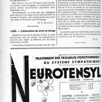 0897 - Page 952-XXXVIII - Correspondance. Application des tarifs d'honoraires. a) Accidents du travail. Appareillage provisoire / L'attestation de prise en charge