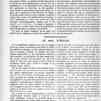 0927 - Page 864 - Partie scientifique. Travaux originaux. Le repérage « physiologique » sous l’écran radiologique des corps étrangers de petites dimensions : un grain de plomb n° 7 dans la vaginale testiculaire, par le Docteur J. Fiévez / Le mal d'église [Dr P. Blanchard]