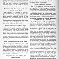 0936 - Page 873 - Partie scientifique. L’actualité scientifique. Les Sociétés Savantes. Paris. Société de médecine militaire français, Séance du 18 novembre 1937. Choc traumatique grave par pneumothorax / Fracture ouverte de l’humérus par balle de fusil, avec section du nerf radial / A propos du traitement de l’Hallux Valgus / Un cas de tumeur volumineuse du nerf médian / Anévrysme exclu du creux poplité en voie de dégénérescence / Une affection rare du genou. Lésion du cartilage du condyle interne / A propos du traitement de la sprue / Les réactions vaccinales au cours des vaccinations associées / Hémorragie intestinale et vaccination triple associée