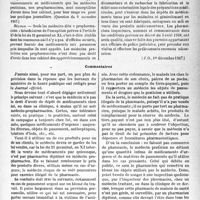 0942 - Page 879 - Partie professionnelle, Hygiène, Assistance, Mutualité, Intérêts corporatifs, Variétés. Travaux originaux. Dépôt de médicaments tenu par un médecin. Inspection des pharmacies [Dr Paul Boudin]