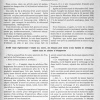 0945 - Page 882 - Partie professionnelle, Hygiène, Assistance, Mutualité, Intérêts corporatifs, Variétés. Travaux originaux. Hygiène industrielle. II, Dangers de l'emploi du Benzol [Dr Guy Hausser]