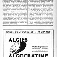 0972 - Page VII-963 - Tarif des Accidents du Travail / Dernières nouvelles. Académie royale de médecine de Belgique / Hôpital Foch