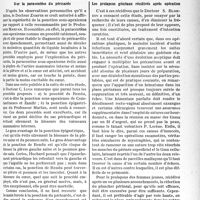 0996 - Page 985 - Partie scientifique. L'actualité scientifique. La Presse. Sur la paracentèse du péricarde [(Revue médicale français, janvier 1938)] / Les prolapsus génitaux récidivés après opération [(Le Bulletin Médical, 29 janvier 1938)]