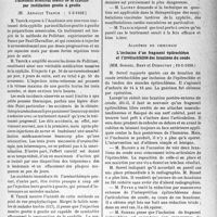 0998 - Page 987 - Partie scientifique. L'actualité scientifique. Les Sociétés Savantes. Paris. Académie de médecine. Traitement arsenical massif de la syphilis par instillation goutte à goutte, (1-3-1938) / Académie de chirurgie. L’inclusion d’un fragment épitrochléen et l’irréductibilité des luxations du coude, (19-1-1938)