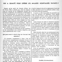 1007 - Page 996 - Partie professionnelle, Hygiène, Assistance, Mutualité, Intérêts corporatifs, Variétés. Travaux originaux. Conflits hospitaliers. Qui a qualité pour opérer les malades hospitalisés payants ? [Dr Paul Boudin]