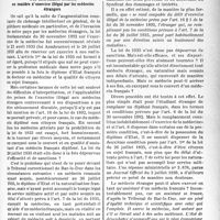 1010 - Page 999 - Partie professionnelle, Hygiène, Assistance, Mutualité, Intérêts corporatifs, Variétés. L’actualité professionnelle. Informations judiciaires. Une intéressanté décision en matière d’exercice illégal par les médecins étrangers
