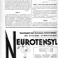 1031 - Page 1018-LXVI - Correspondance. Application des tarifs d’honoraires. a) Accidents du travail. Envoi de la radiographie au tiers payant / Prix d'une visite de nuit à Paris