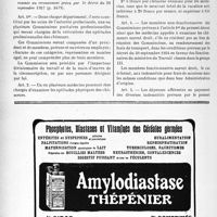 1045 - Page 1032-XII - A travers l’officiel. Nomination des médecins de sanatoriums publics et assimilés / Examen médical des chômeurs
