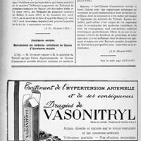 1047 - Page 1034-XIV - A travers l’officiel. Réponses des ministres aux questions des parlementaires. Interprétation de la loi sur le colportage des médicaments / Assurances sociales. Recrutement des médecins contrôleurs de Caisses d’Assurances sociales