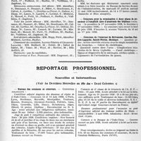 1083 - Page 1070 - Partie professionnelle, Hygiène, Assistance, Mutualité, Intérêts corporatifs, Variétés. Hôpitaux de l’assistance publique de Paris. Enseignement, concours, avis divers / Reportage professionnel. Nouvelles et Informations. Bureau des examens et concours
