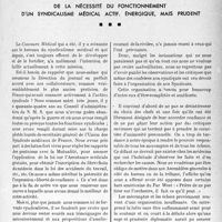 1108 - Page 1095 - Propos du jour. De la nécessité du fonctionnement d’un syndicalisme médical actif, énergique, mais prudent [J. Noir]