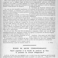 1109 - Page 1096 - Propos du jour. De la nécessité du fonctionnement d’un syndicalisme médical actif, énergique, mais prudent [J. Noir] / Echos de notre correspondance. Faut-il supprimer à la Faculté de médecine de Paris la prestation du serment d'Hippocrate ?