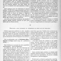 1124 - Page 1111 - Partie scientifique. Travaux originaux. Au chevet des patients. I, Des spasmes vasculaires cérébraux ont causé, durant six ans, une hémiparésie à rechutes / II, Ecoutons avec patience et attention le récit de nos malades [G. Fischer]