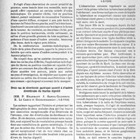 1129 - Page 1116 - Partie scientifique. L’actualité scientifique. Les Sociétés Savantes. Paris. Société médicale des hôpitaux de Paris. Intérêt de l’exploration radiologique du thorax en position couchée dans un cas de cancer primitif du poumon, (4-2-1938) / Deux cas de diverticule gastrique associé à d’autres diverticules du tractus digestif, (4-2-1938) / Primo-infection tuberculeuse maligne de l’adolescent, (4-2-1938)