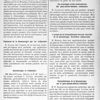 1130 - Page 1117 - Partie scientifique. L’actualité scientifique. Les Sociétés Savantes. Paris. Société de médecine de Paris, Séance du 11 février 1938. Réflexions sur le passé, le présent et l’avenir de la chimiothérapie des maladies microbiennes et en particulier celle de la blennorragie / Traitement de la blennorragie par les sulfamides / Blennorragie et sulfamides / Les corps antigonococciques en clinique / Des avantages et des inconvénients des para-amino-benzène sulfamides / A propos de la chimiothérapie buccale nouvelle de la blennorragie. Premières impressions / Chimiothérapie de la blennorragie par le para-amino-phényl-sulfamide