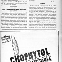 1156 - Page LXIII-1143 - Correspondance. Assurances sociales. Droits du médecin contrôleur de la Caisse / Constatation de la guérison apparente