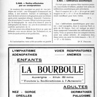 1161 - Page 1148-LXVIII - Correspondance. Application des tarifs d'honoraires. a) Accidents du Travail. Ondes courtes / Radios effectuées par un omnipraticien / Infiltrations anesthésiques