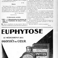 1162 - Page LXIX-1149 - Correspondance. Application des tarifs d'honoraires. a) Accidents du Travail. Plusieurs visites de contrôle concomitantes / b) Assurances sociales. 1° Rémunération du donneur de sang ; 2° Transfusion du sang et soins ultérieurs
